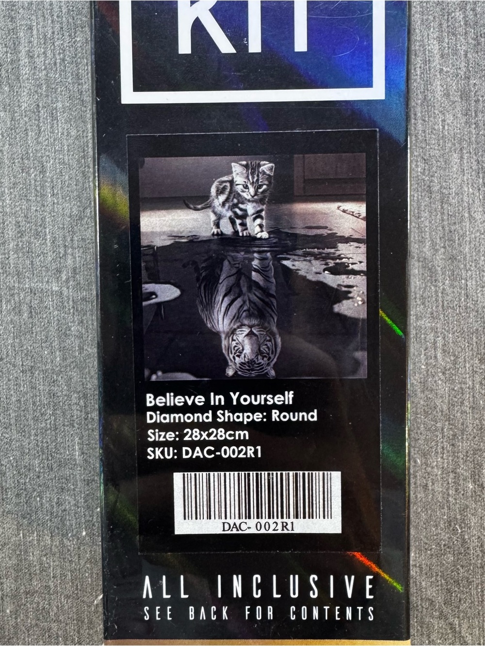 Diamond Art Club Diy Diamond Art Kit 'Believe In Yourself' Kit New Kitten Tiger